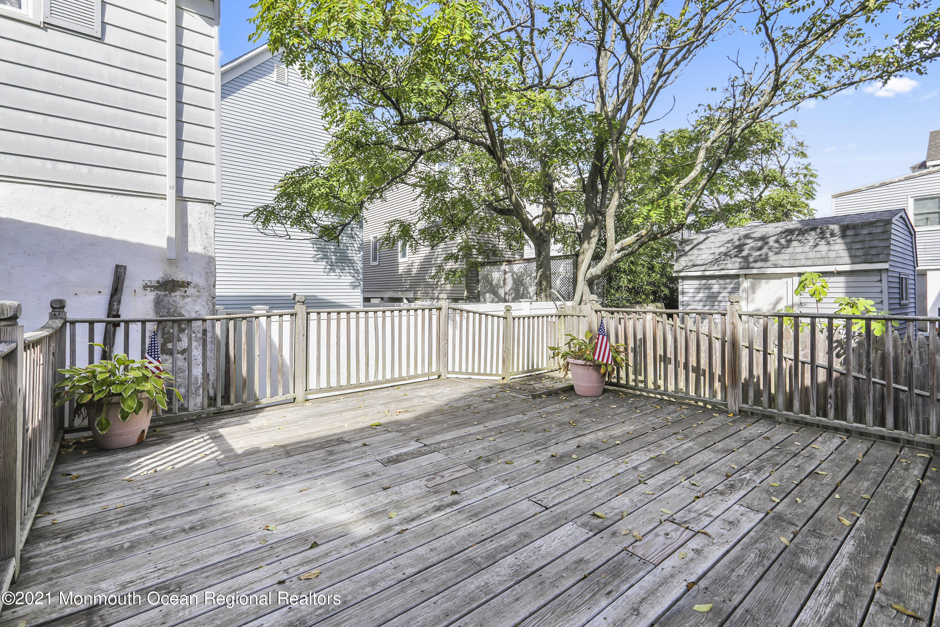 21 Center Street Sea Bright, NJ 07760 - Photo 13 of 21 a view of a wooden deck