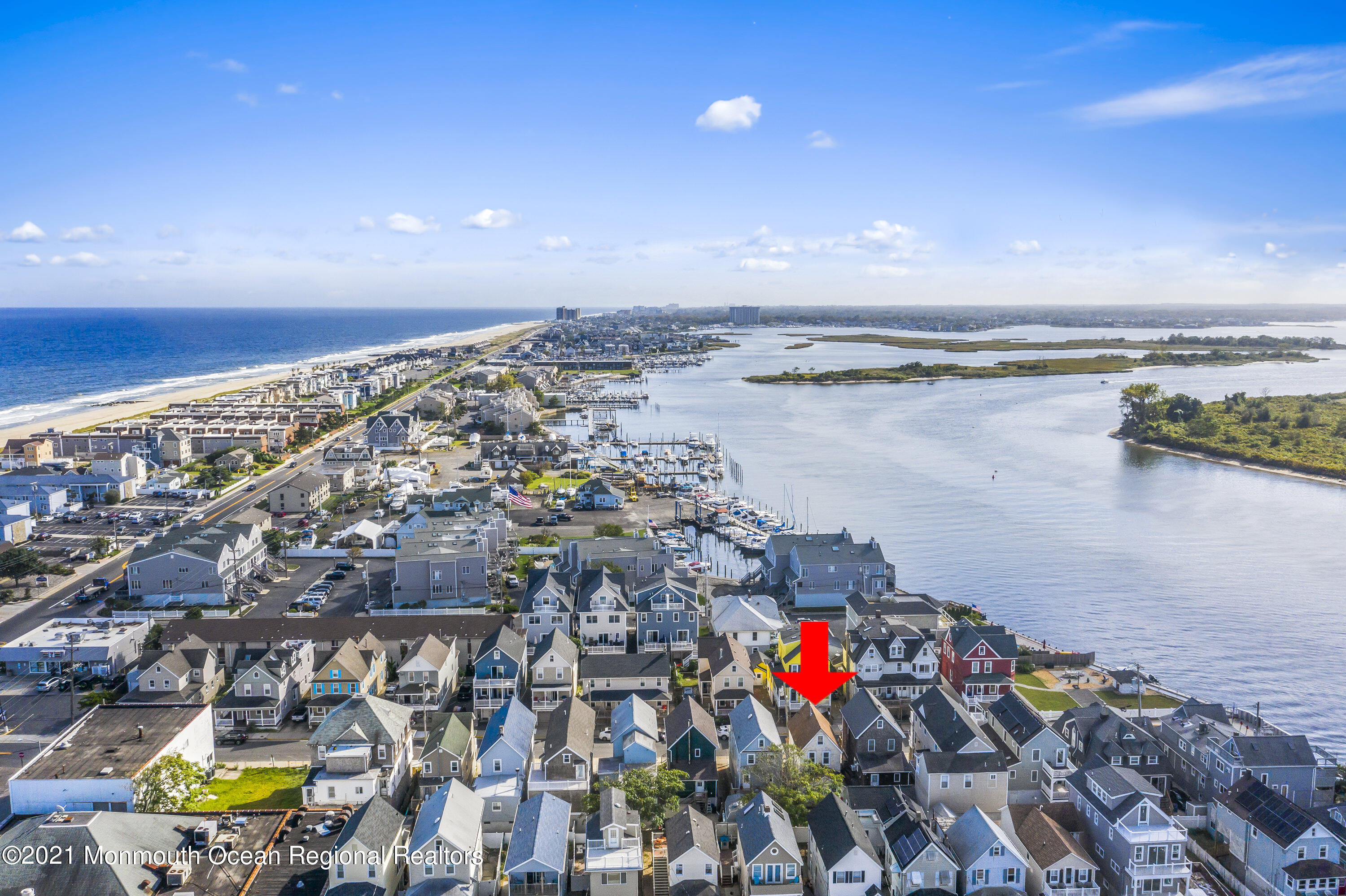 21 Center Street Sea Bright, NJ 07760 - Photo 20 of 21 an aerial view of a city