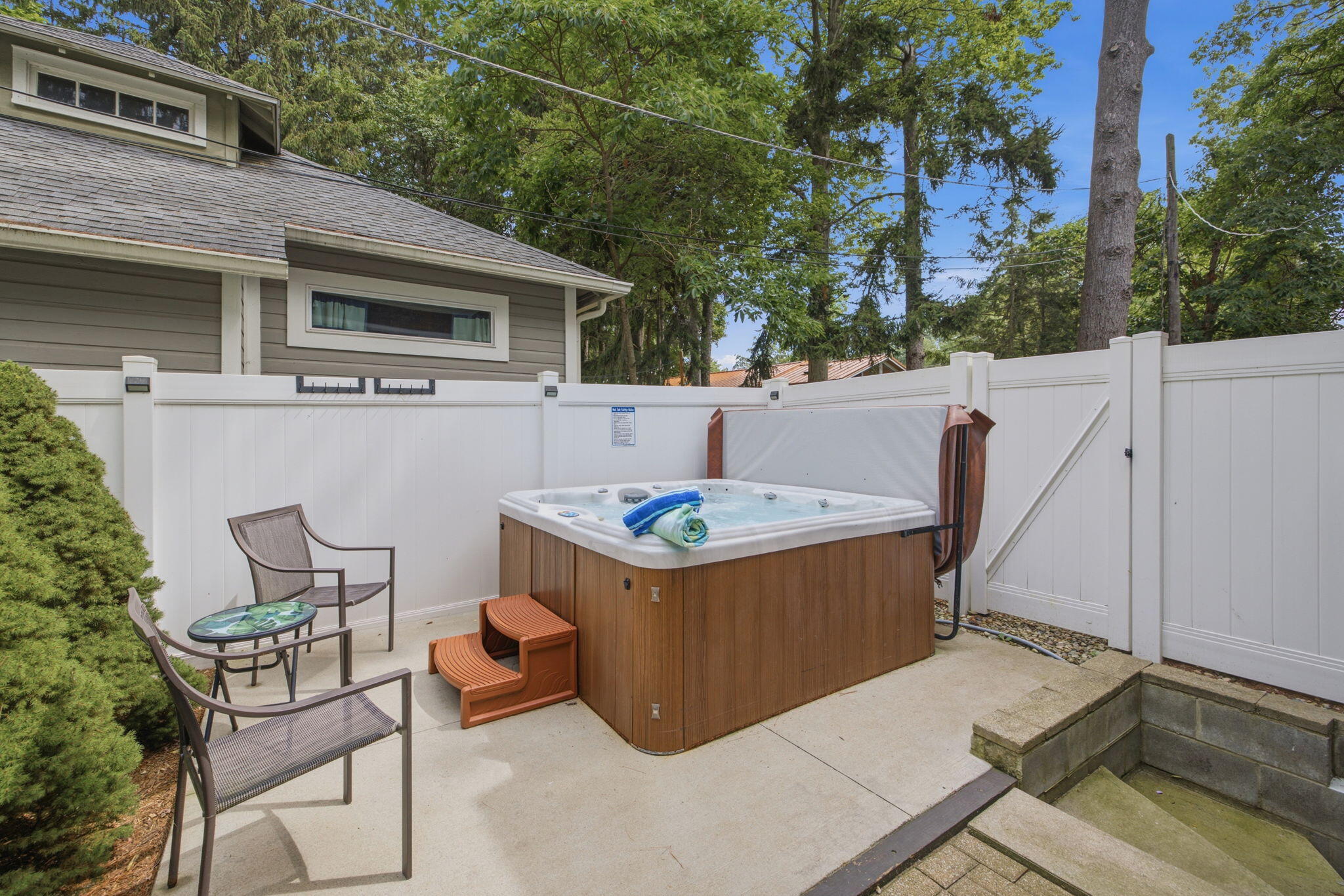 16040 Lakeshore Road Union Pier, MI 49129 - Photo 64 of 82 Patio With Hot Tub