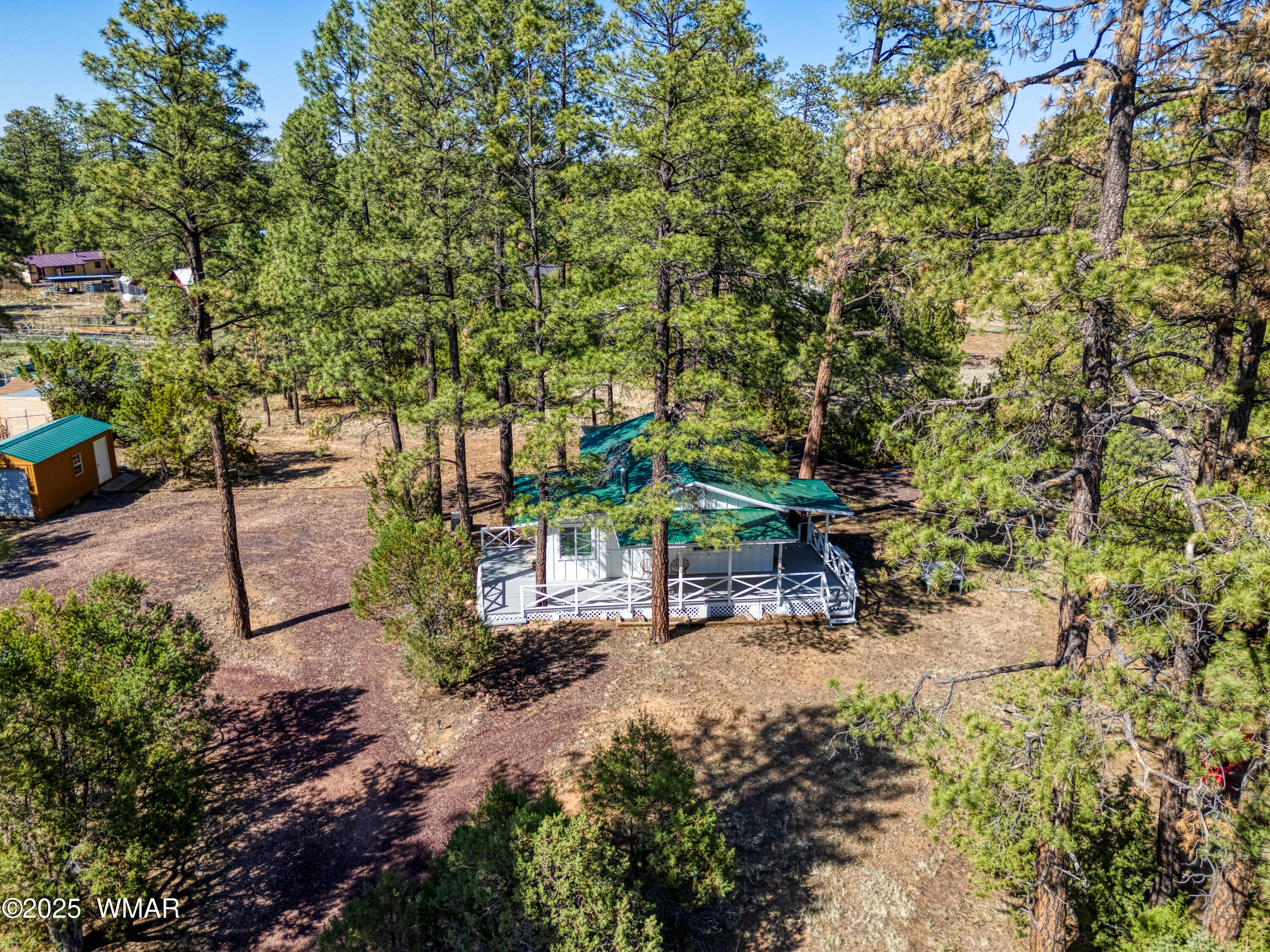 2905 Pine Rim Road Overgaard, AZ 85933 - Photo 4 of 19 a backyard of a house with table and chairs