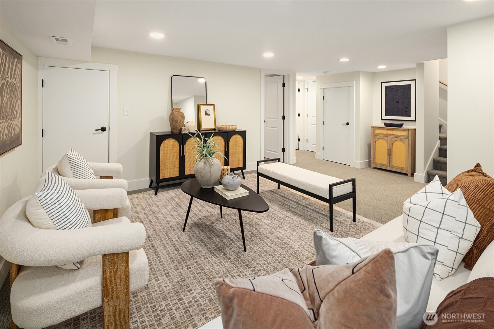 721 North 97th Street Seattle, WA 98103 - Photo 23 of 35 a living room with furniture and a glass door