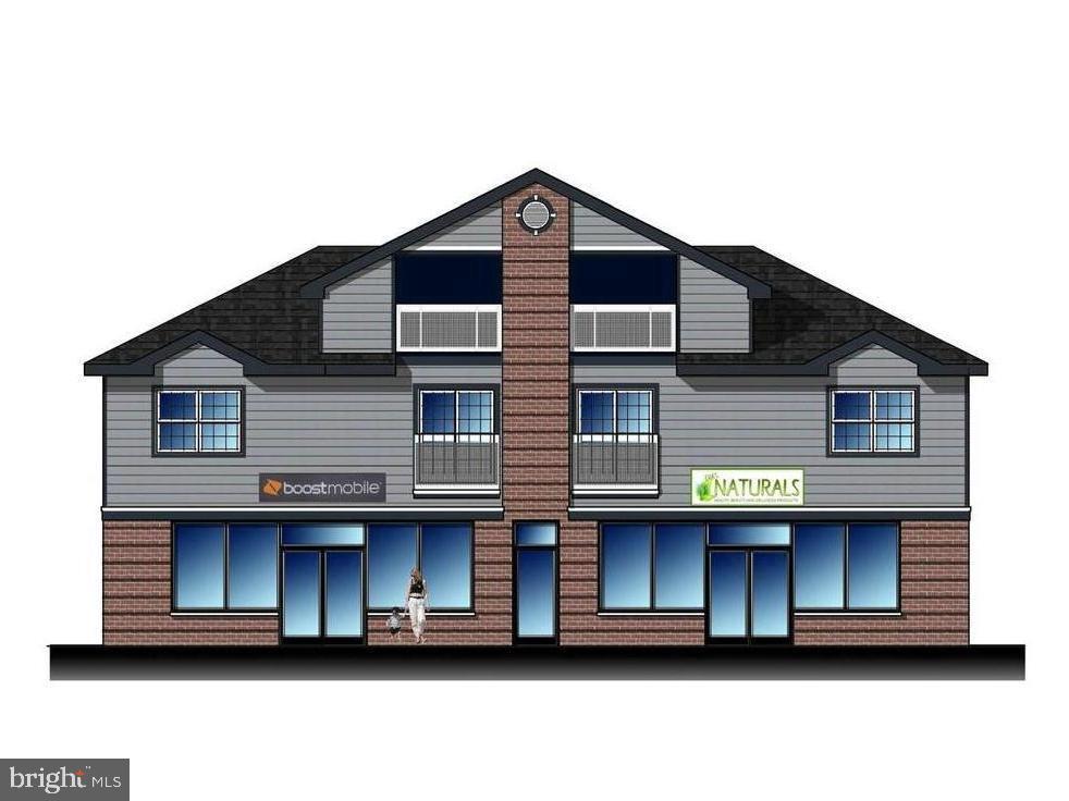 a front view of a house with a balcony