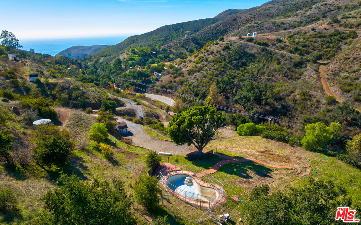 3450 Decker Road Malibu, CA 90265 - Photo 4 of 21 an aerial view of a house with a yard