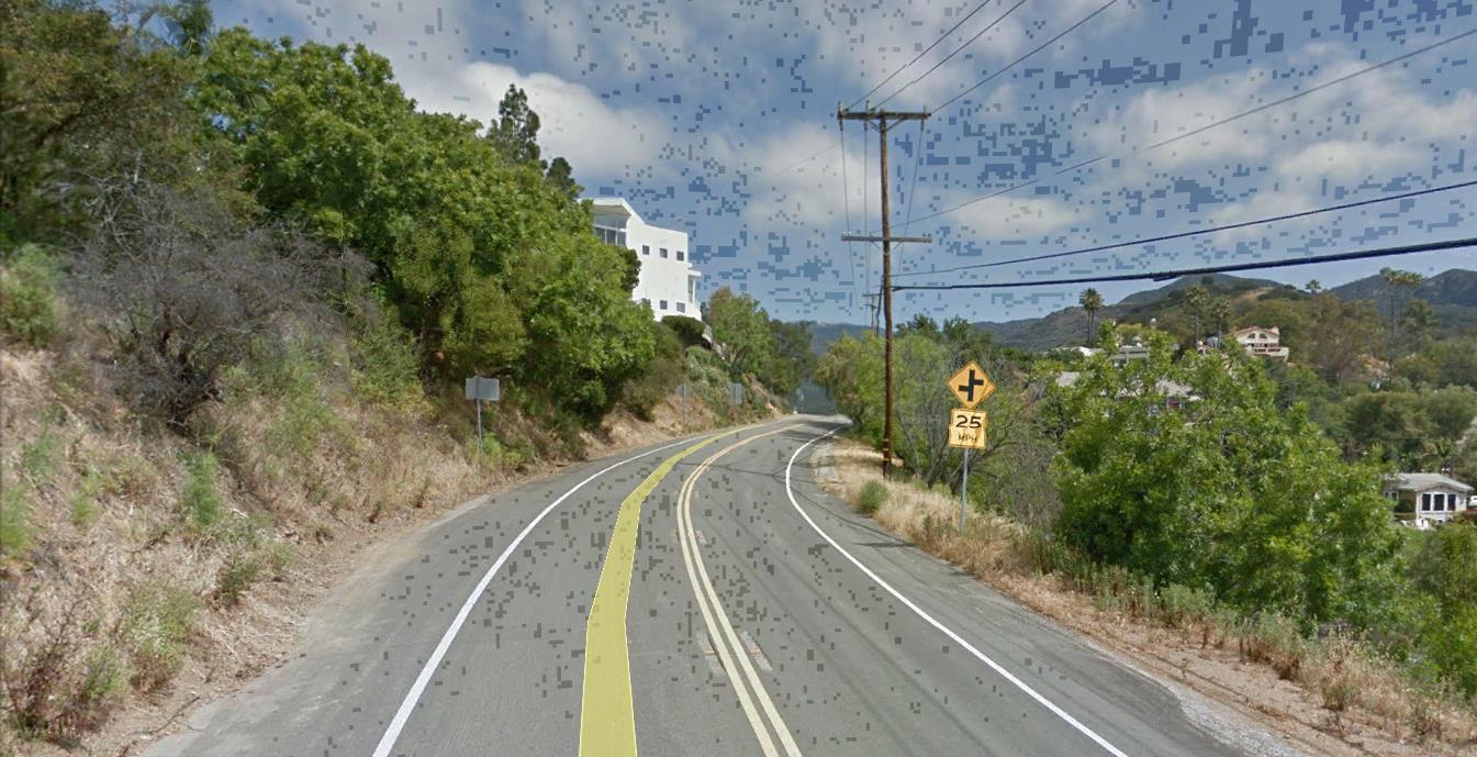 Latigo Cyn Road Malibu, CA 90265 - Photo 10 of 20 a view of a balcony with a yard