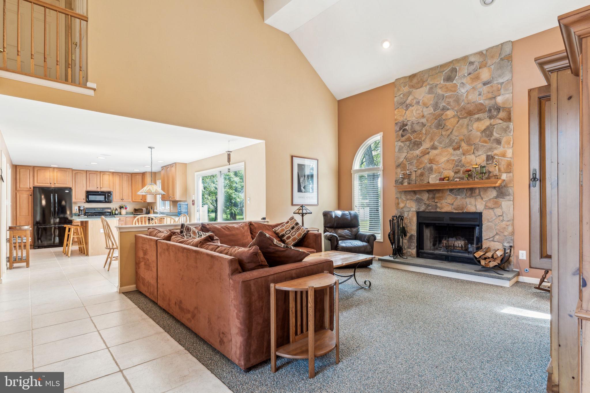 22 Devonshire Drive Voorhees, NJ 08043 - Photo 10 of 54 a living room with furniture and a fireplace