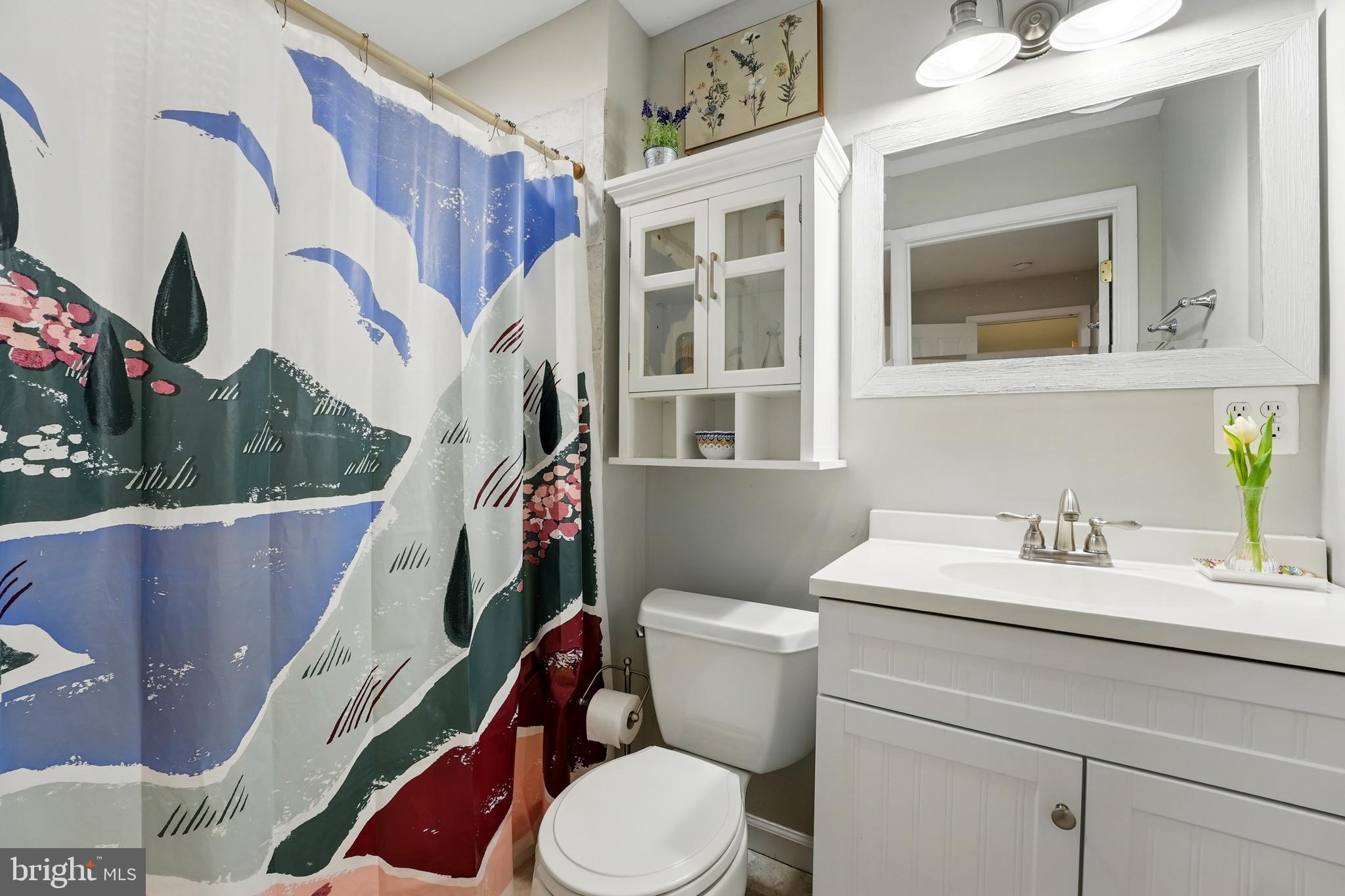 7045 Sauvage Lane Gainesville, VA 20155 - Photo 35 of 43 a bathroom with a toilet sink and mirror