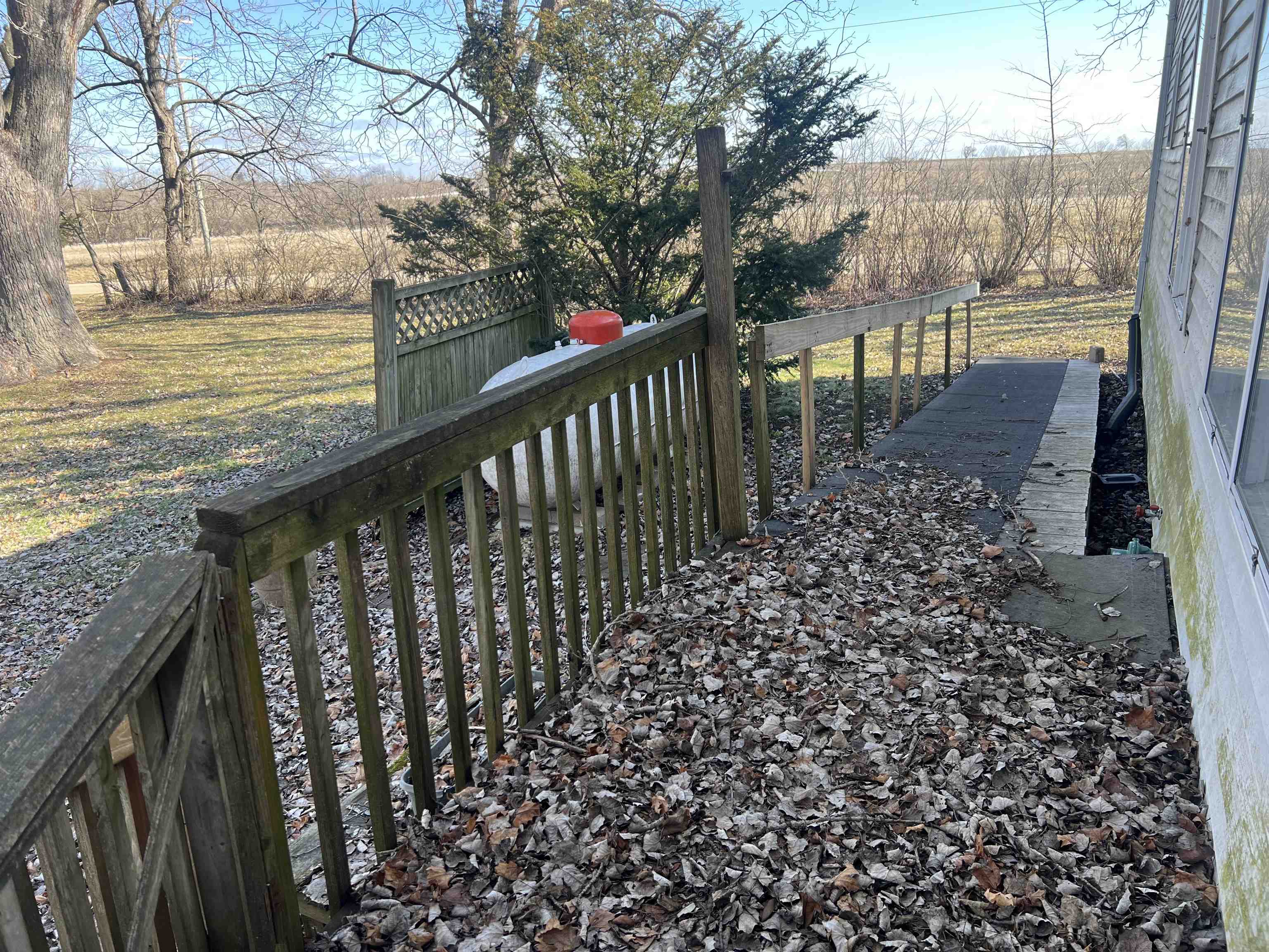 8282 North Afolkey Road Dakota, IL 61018 - Photo 33 of 42 a view of a balcony with mountain view