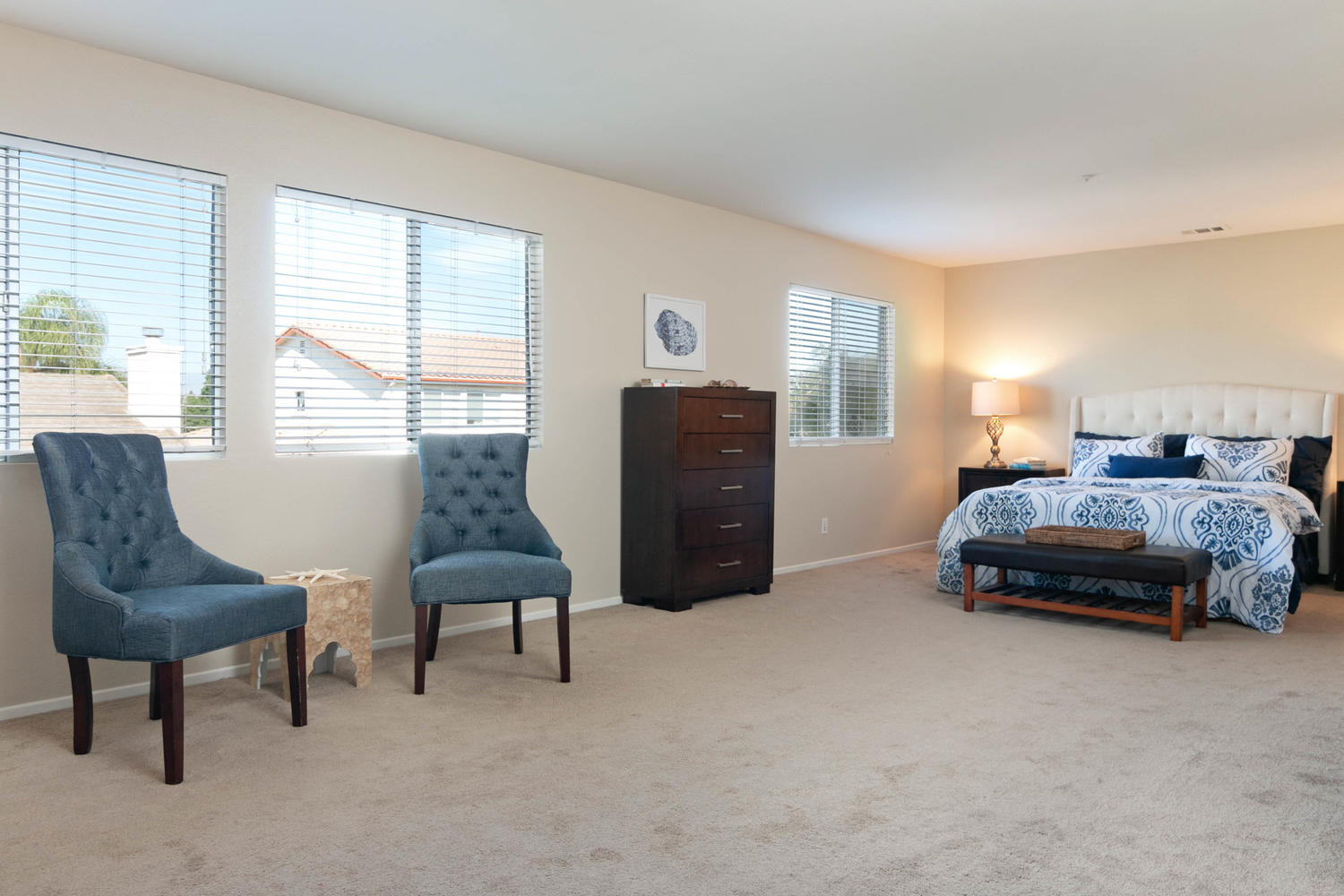 1423 Lorena Drive Oxnard, CA 93030 - Photo 15 of 30 a bedroom with a bed and a couch