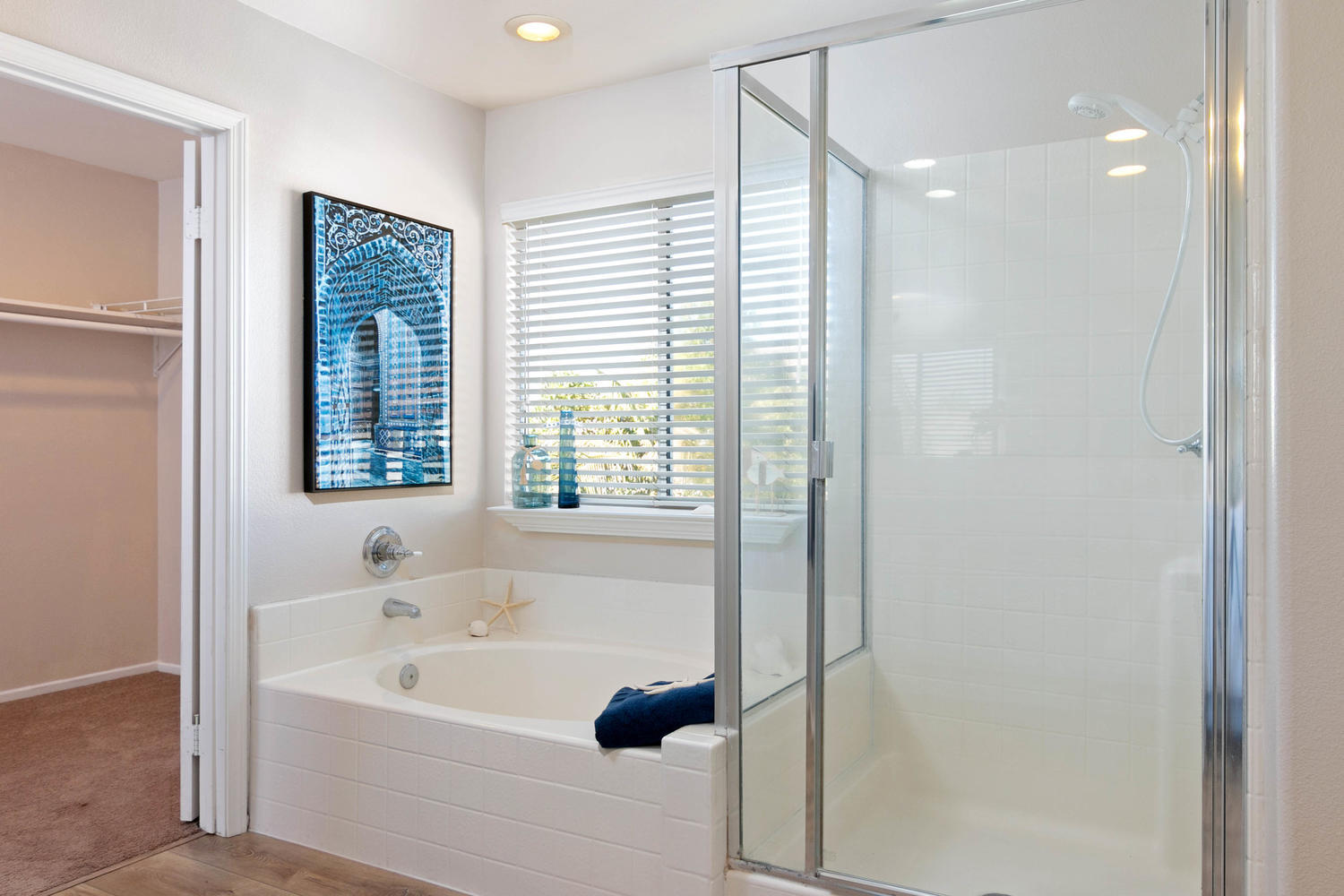 1423 Lorena Drive Oxnard, CA 93030 - Photo 20 of 30 a bathroom with a bathtub and a shower