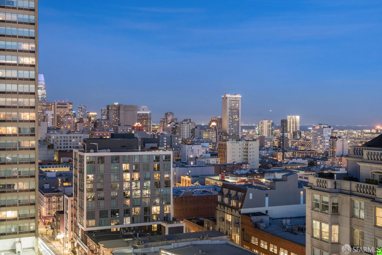 1688 Pine Street, Unit E601 San Francisco, CA 94109 - Photo 33 of 51 a city view with tall buildings