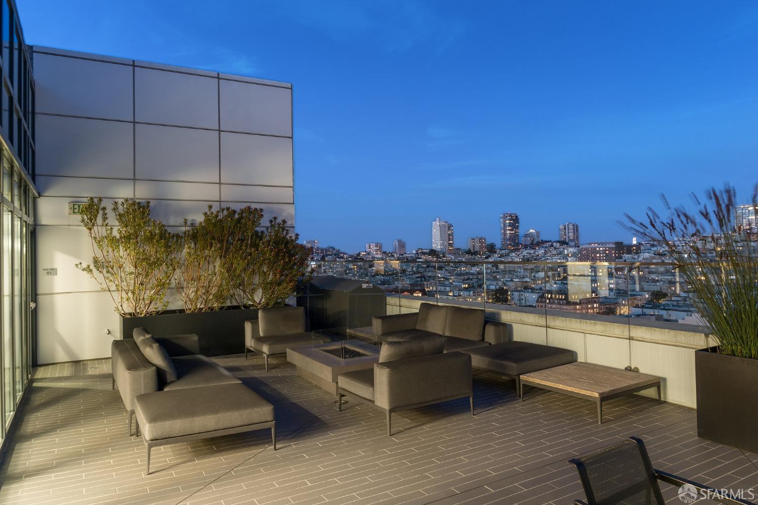 1688 Pine Street, Unit E601 San Francisco, CA 94109 - Photo 35 of 51 a view of a terrace with seating area