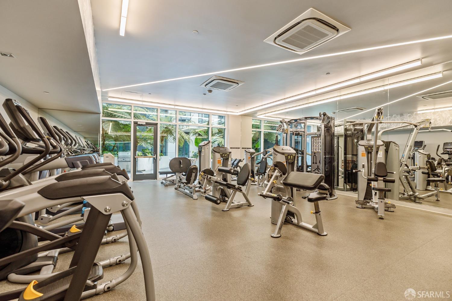 1688 Pine Street, Unit E601 San Francisco, CA 94109 - Photo 45 of 51 a view of a room with gym equipment