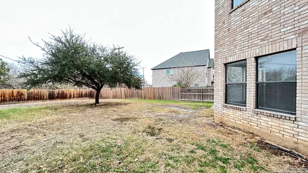 a backyard of a house