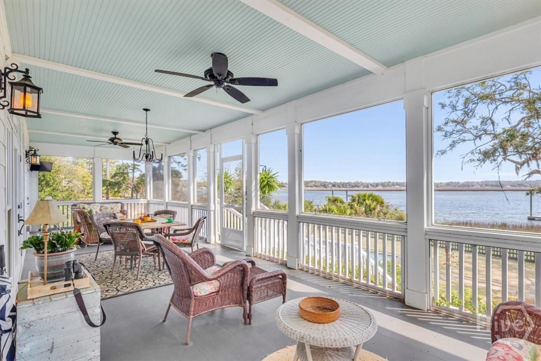 690 Japonica Road Midway, GA 31320 - Photo 30 of 70 500+/- SF screened porch for indoor/outdoor living.