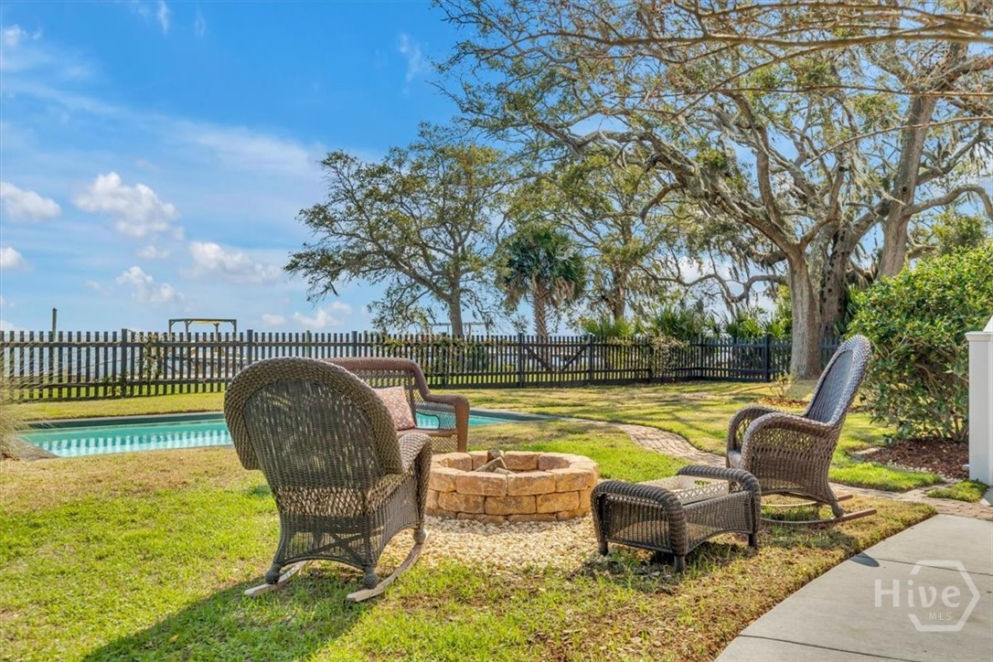 690 Japonica Road Midway, GA 31320 - Photo 47 of 70 Fire pit area next to the pool