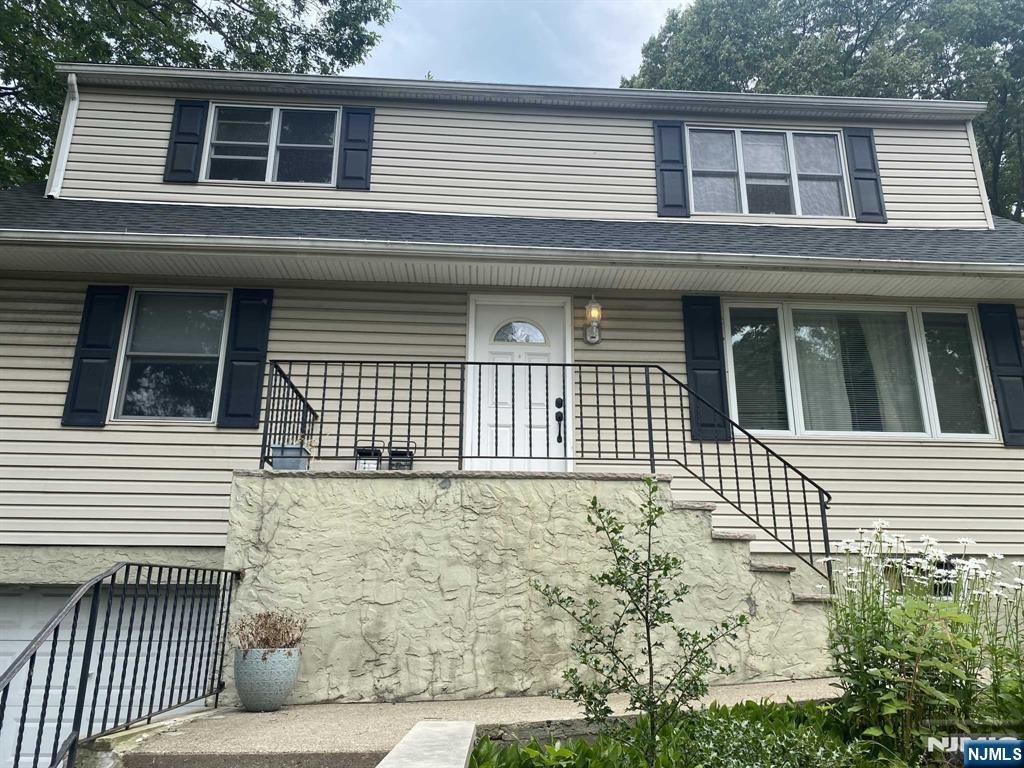 a front view of a house