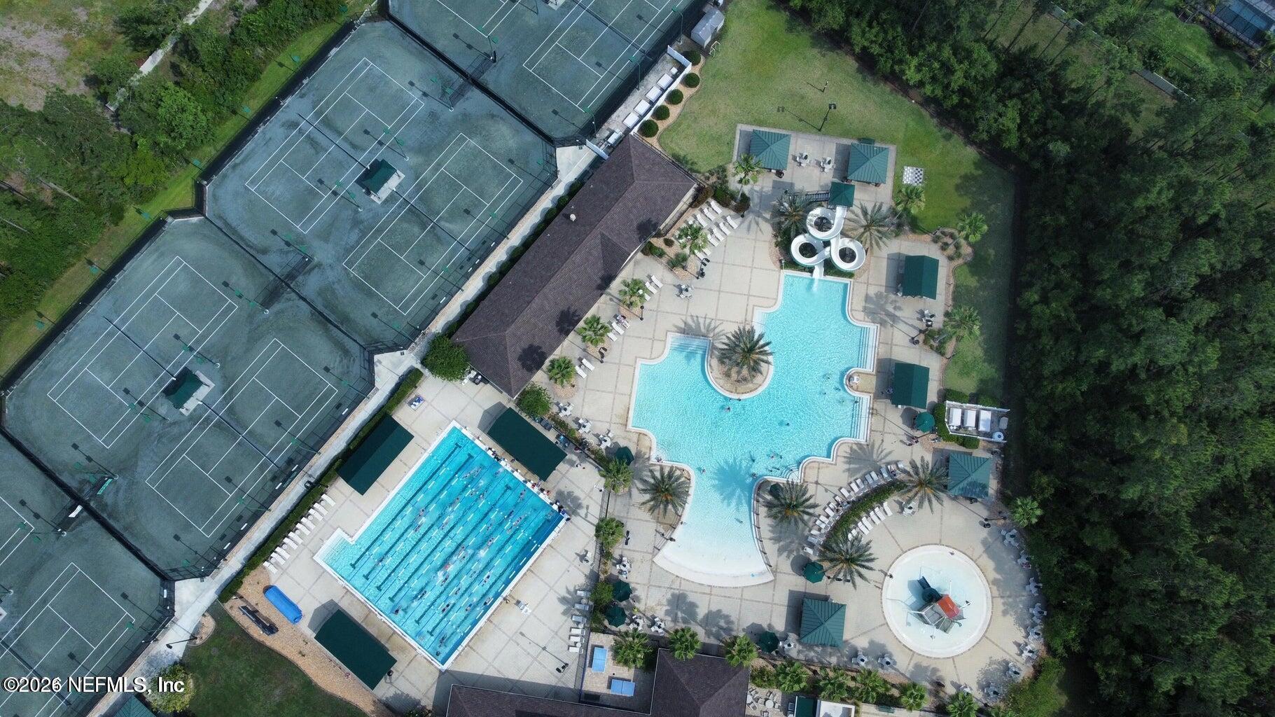 376 North Lombardy Loop St. Johns, FL 32259 - Photo 63 of 81 JCP Aerial Clay Tennis Courts