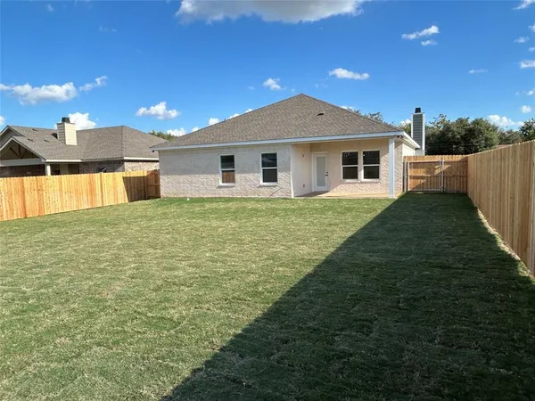 a large house with a yard
