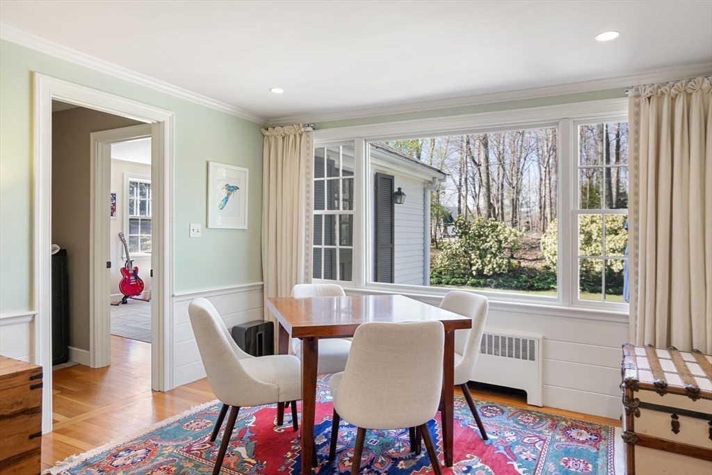 110 Hampshire Road Wellesley, MA 02481 - Photo 12 of 39 a view of a dining room with furniture and window