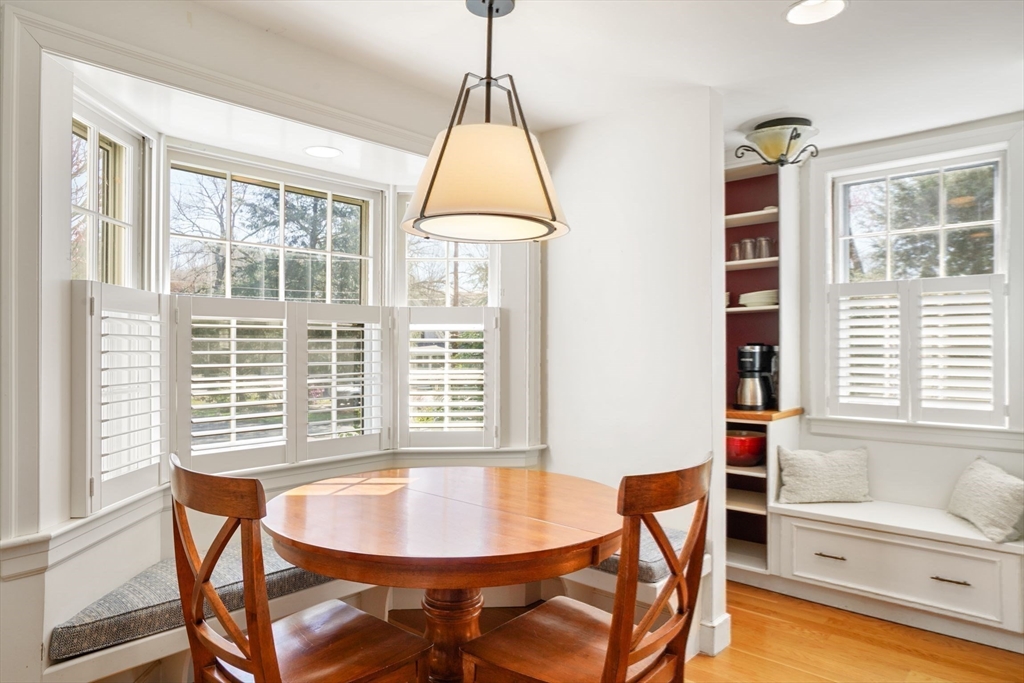 110 Hampshire Road Wellesley, MA 02481 - Photo 20 of 39 a dining room with furniture and window