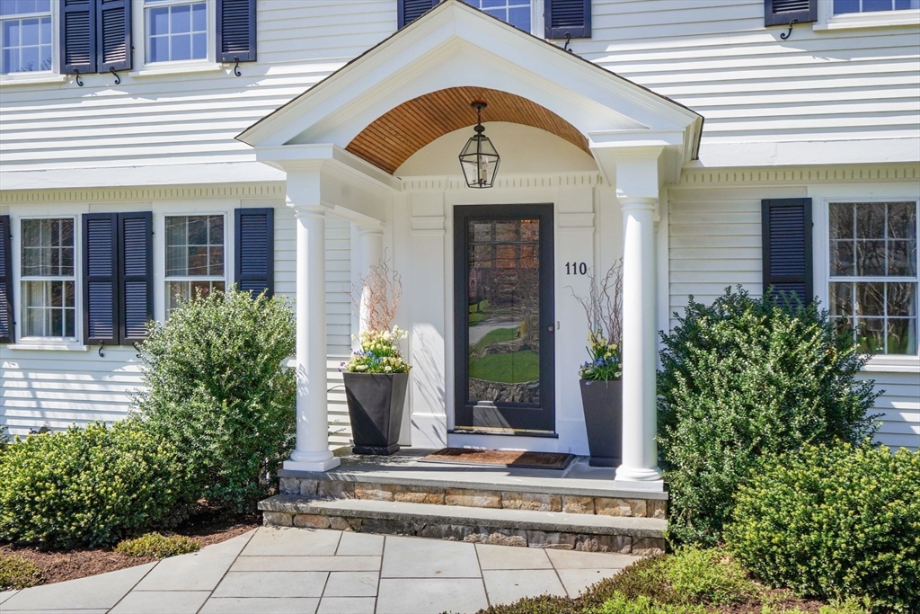 110 Hampshire Road Wellesley, MA 02481 - Photo 3 of 39 a view of a house with potted plants