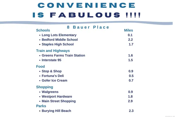 $9,000 | 8 Bauer Place, Westport, CT 06880