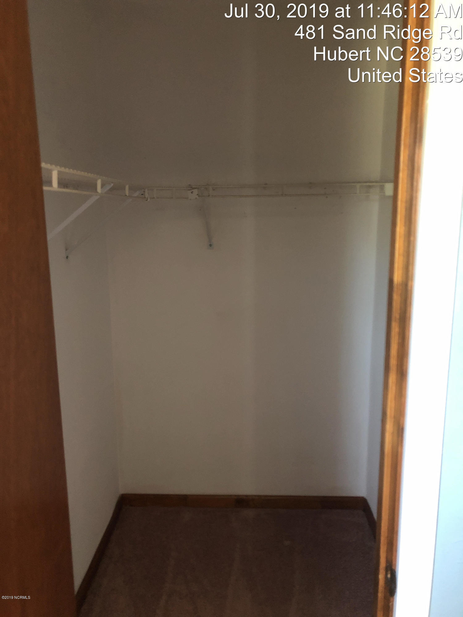 481 Sand Ridge Road Hubert, NC 28539 - Photo 10 of 14 closet 2