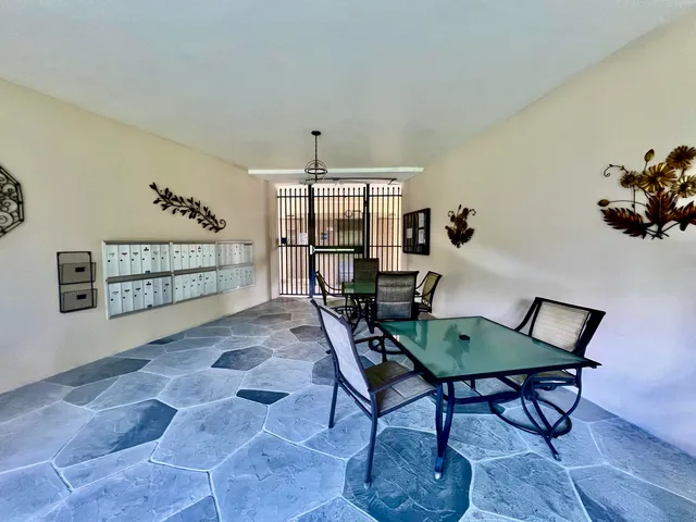 a view of a park with plants and trees