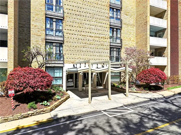 a view of a building with a outdoor space