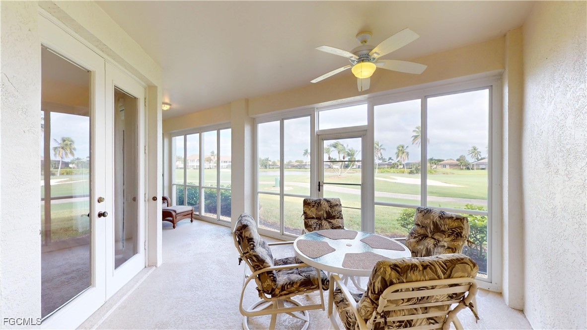 9130 Bayberry Bend, Unit 102 Fort Myers, FL 33908 - Photo 14 of 44 a view of a dining room with furniture window and outside view