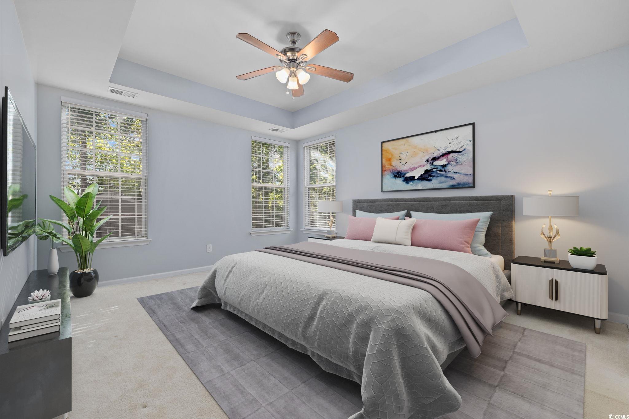 136 Carolina Oaks Drive Murrells Inlet, SC 29576 - Photo 17 of 40 Virtually Staged Bedroom