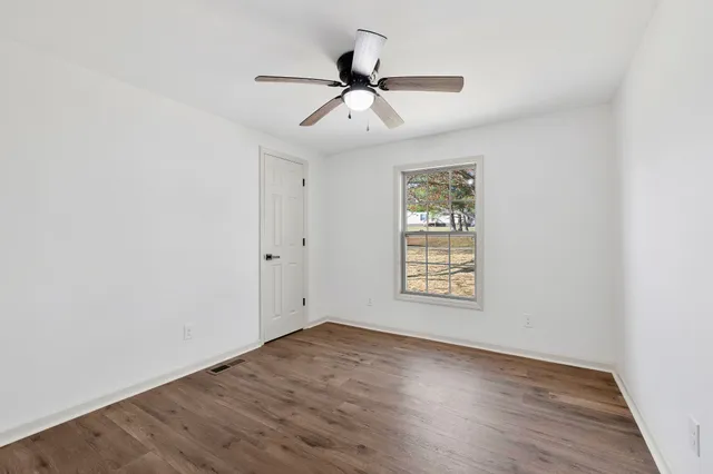 wooden floor in an empty room