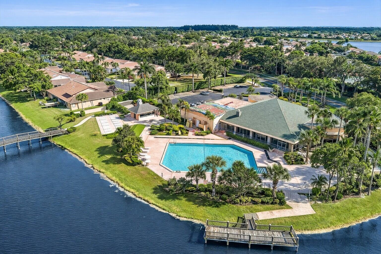 10884 Waterberry Court Boca Raton, FL 33498 - Photo 29 of 39 an aerial view of a house with a garden