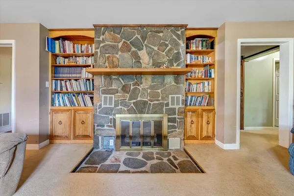 a view of an ocean and beach