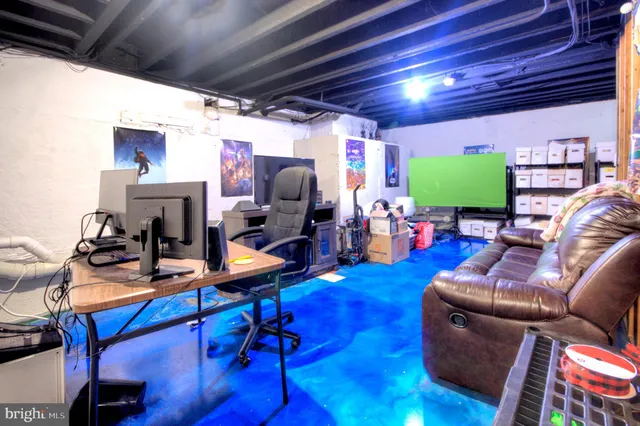 a bathroom with a sink mirror vanity and toilet