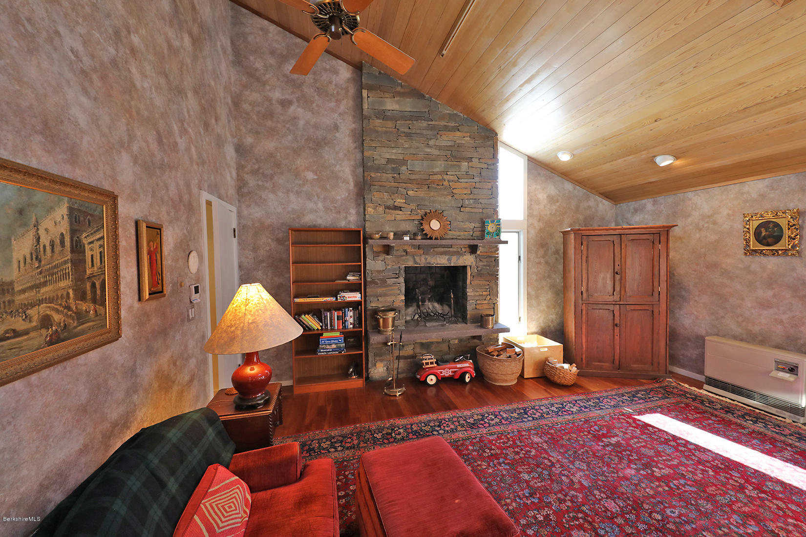 12 Red Rock Road West Stockbridge, MA 01266 - Photo 11 of 31 a living room filled with furniture and a fireplace