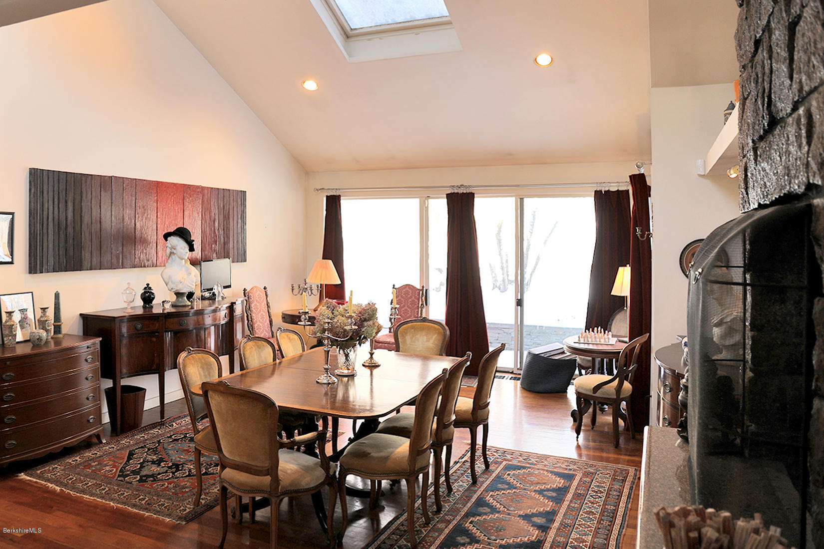 12 Red Rock Road West Stockbridge, MA 01266 - Photo 14 of 31 a view of a dining room with furniture window and outside view