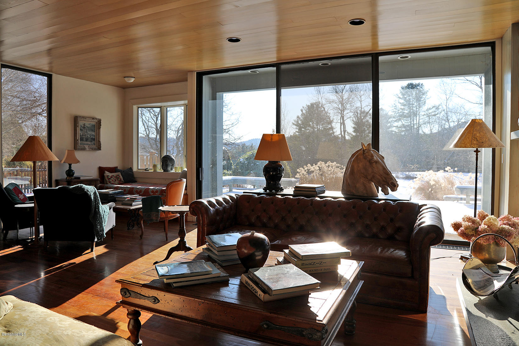 12 Red Rock Road West Stockbridge, MA 01266 - Photo 6 of 31 a living room with furniture and a large window