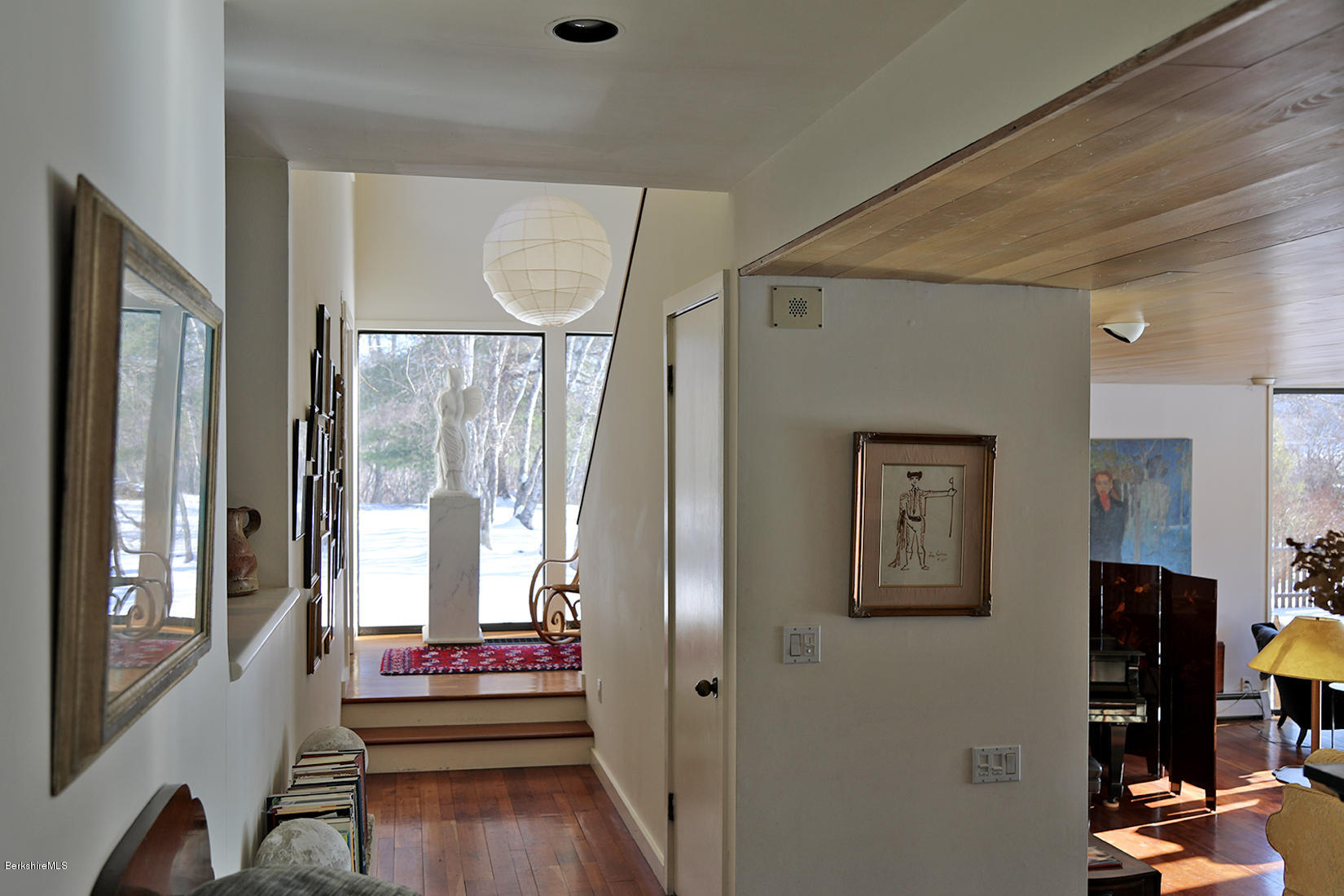 12 Red Rock Road West Stockbridge, MA 01266 - Photo 10 of 31 a view of a hallway with workspace and a window