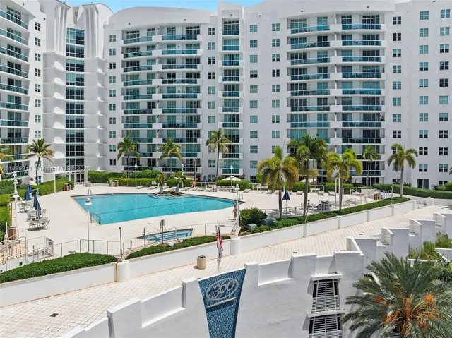 a view of a city with tall buildings