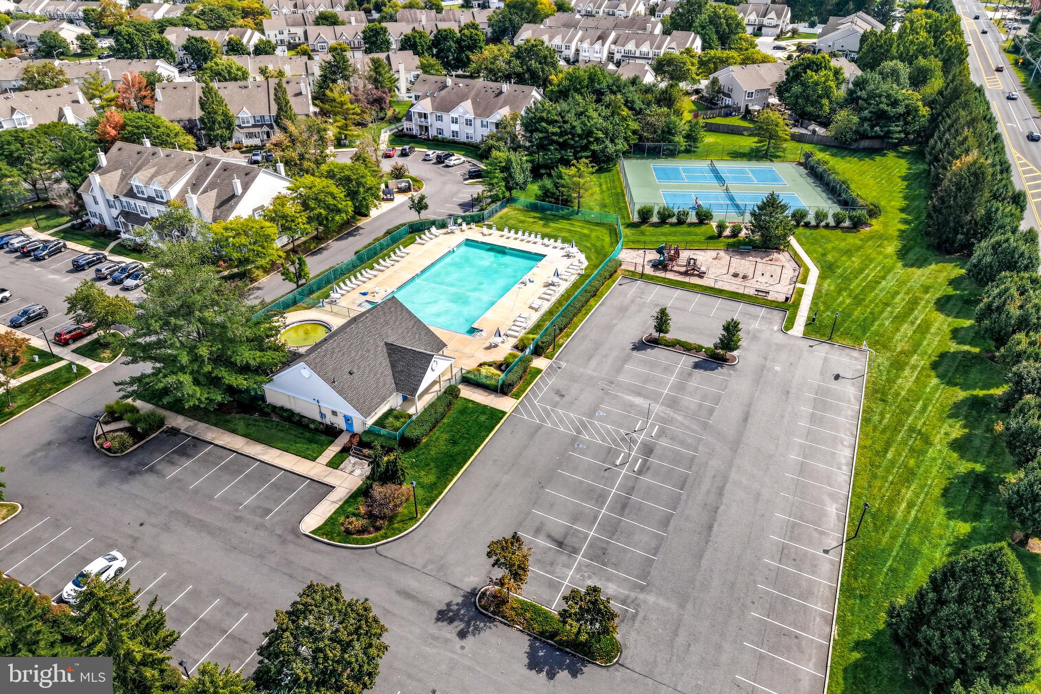 1603 Wharton Road Mount Laurel, NJ 08054 - Photo 36 of 39 an aerial view of a house with a yard and lake view