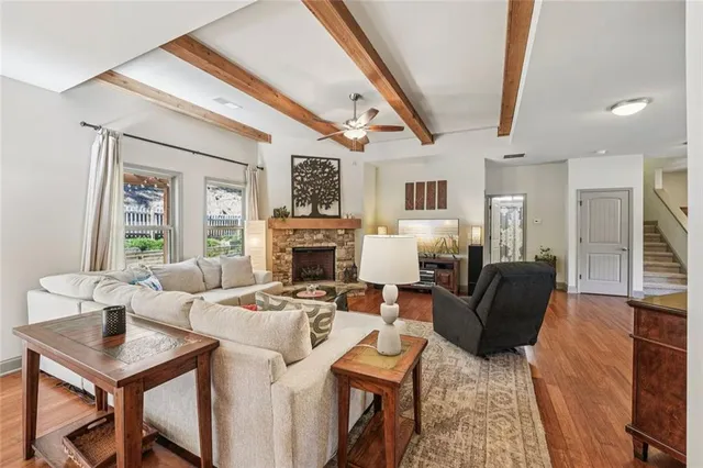 a kitchen with a table and chairs in it