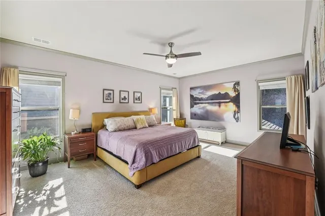 an aerial view of a city with lots of residential buildings