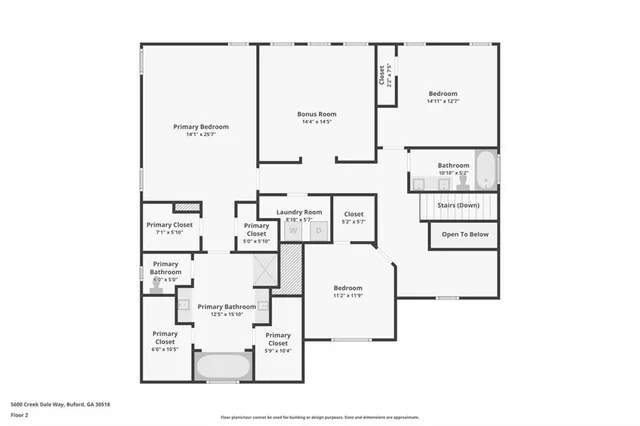 $512,000 | 5600 Creek Dale Way Northeast, Buford, GA 30518
