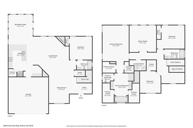 $512,000 | 5600 Creek Dale Way Northeast, Buford, GA 30518