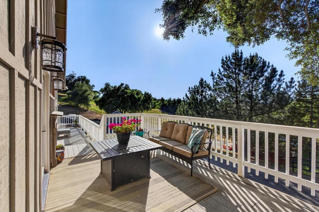 25350 Mesa Grande Road Santa Ysabel, CA 92070 - Photo 32 of 55 a view of terrace with seating space and trees