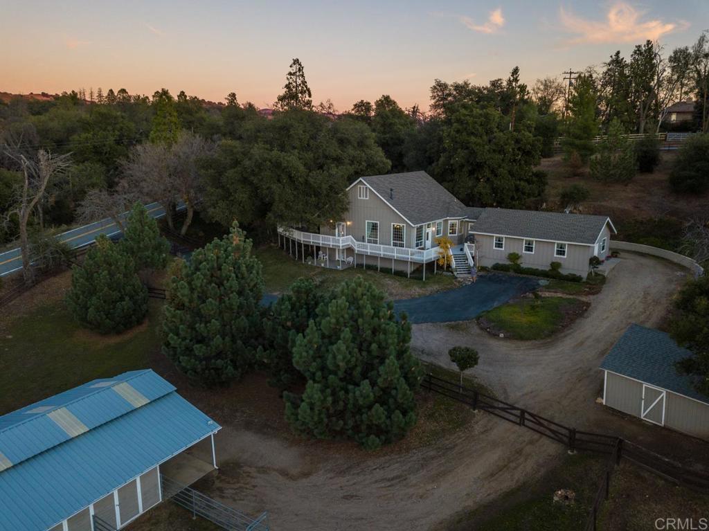 25350 Mesa Grande Road Santa Ysabel, CA 92070 - Photo 46 of 55 an aerial view of a house with garden space