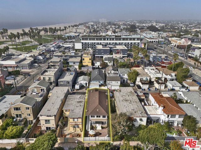 an aerial view of a city