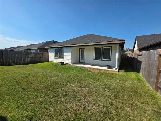 a backyard of a house