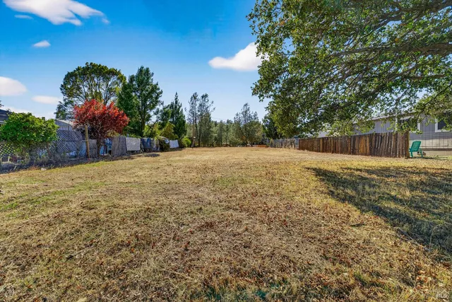 a view of an outdoor space and a yard